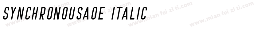 SynchronousAOE Italic字体转换
